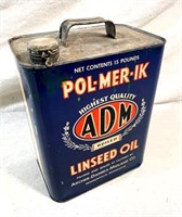 2 gal. ADM linseed Oil can