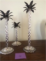 Palm tree candle holders#134
