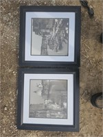 2 Black Framed Pictures