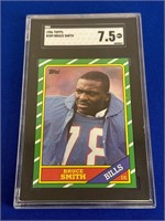 1986 Topps Bruce Smith ROOKIE SGC 7.5