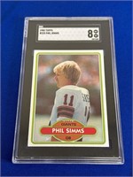 1980 Topps Phil Simms ROOKIE SGC 8