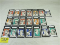 Lot of 20 1984 O'Connell & Son Baseball Cards SGC