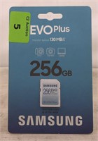 New Samsung Evo Plus 256GB card 
130 MB/s