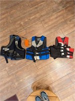 Assorted Life Jackets and Dry Box