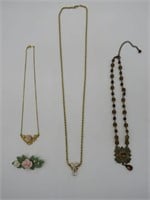 Rose Necklace, Brooch Lapel Pin & More