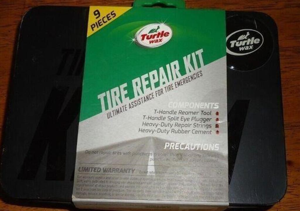 $13 NEW! Turtle Wax 9pc Tire Repair Kit