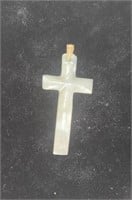 Antique Cross Religious Pendant Mother-of-Pearl
