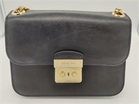 MK Black Brandi Smooth Leather Shoulder Bag