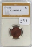 1880 Indian Cent PGA MS65 RD
