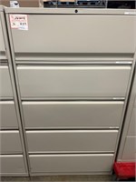 Beige 5 Drawer 36" Lateral File