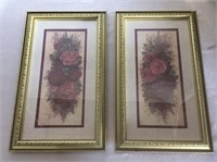 Pair of Rose Rhapsody Accent Pictures