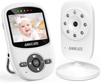 ANMEATE Video Baby Monitor, 2.4GHz Wireless Camera