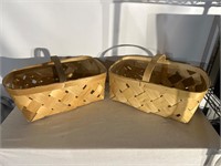 Pair of Farm Stand Fruit Baskets