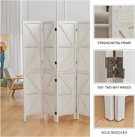 Room Divider,4 Panel Tall Folding Privacy Screens