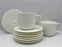 Hotel Collection White Saucers & Mugs