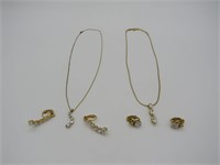 Vintage Gold Tone Necklaces & Earrings