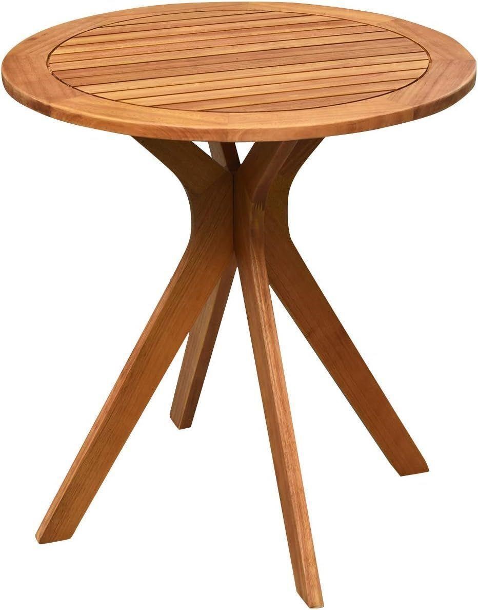Wood Outdoor Patio Bistro Table