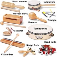 LOOIKOOS Toddler Musical Instruments - Wood