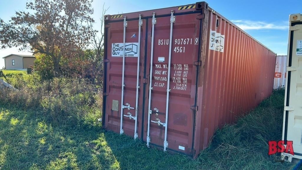 40’L x 8’W 9’H container