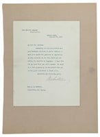 Oct. 30,1916 Woodrow Wilson Signed Letter Beckett