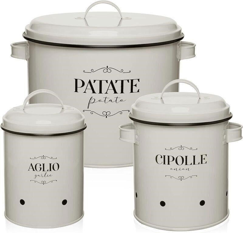 --Set Of 3-  Storage Canisters
