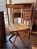 Nice Antique Oak Desk Chair