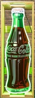Vintage Coca Cola Bottle Neon Sign In Crate