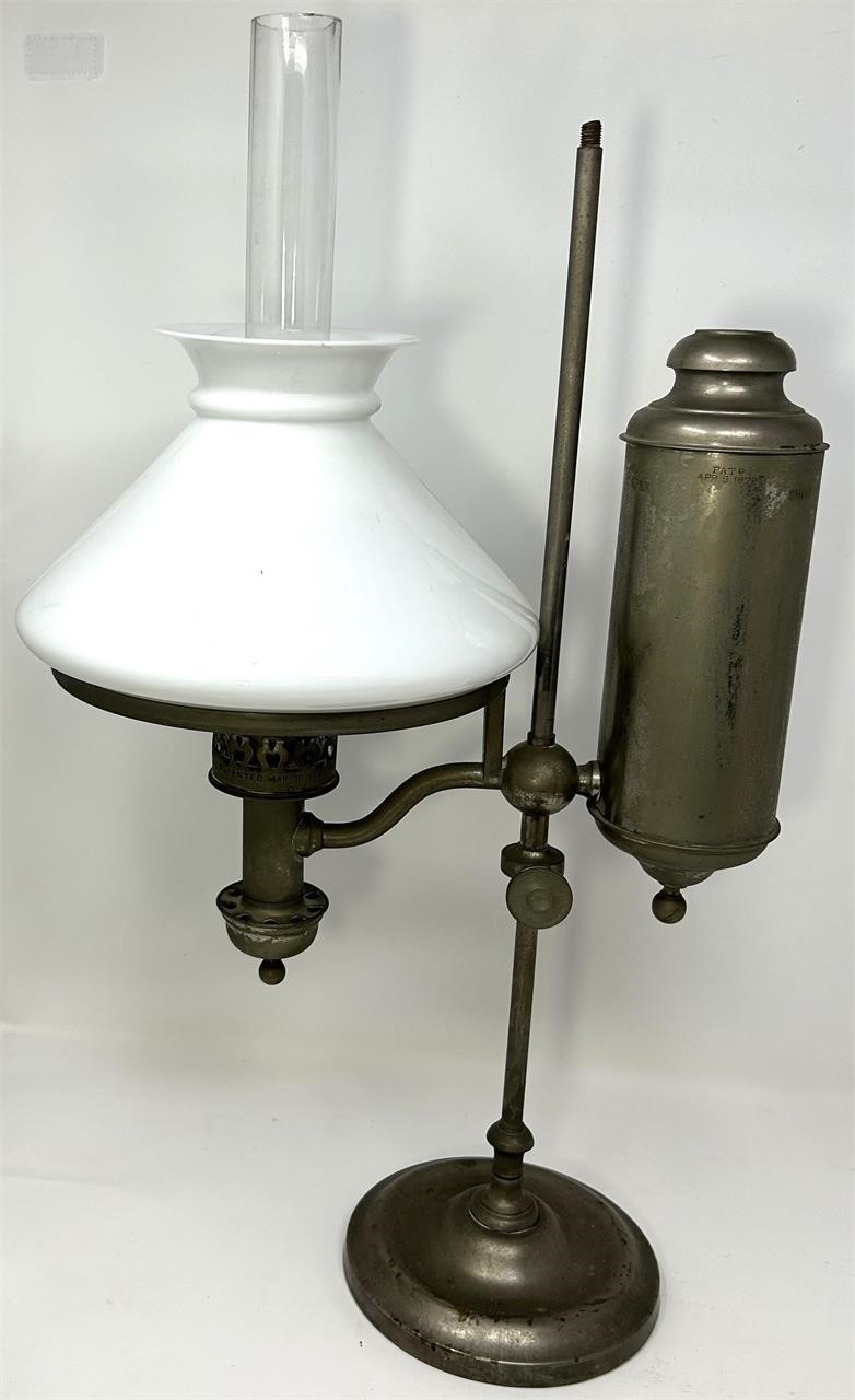 C.A. Kleeman Student Lamp - 1863/73 Patent