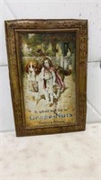 AUTHENTIC Tin Sign Grape nuts 31” x 21.75”  some