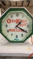 AUTHENTIC OshKos B’gosh Work Clothes working clock