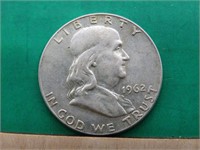 1962-D Franklin Half Dollar 90% Silver