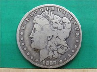 1887-O Morgan Silver Dollar 90% Silver