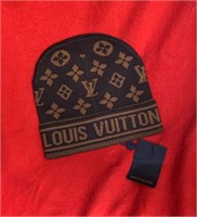 New With Tag Louis Vuitton brown unisex ski cap