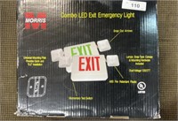 LED emergency exit light combo