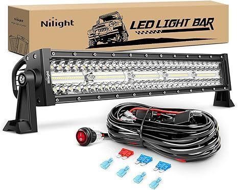 22Inch Triple Row LED Light Bar: Flood Spot