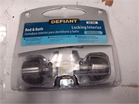 Bed and Bath Locking Interior Door Knob Set