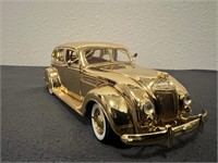 VINTAGE 1936 CHRYSLER AIRFLOW GOLD METAL CAR