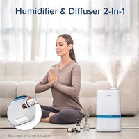 LEVOIT 4L Bedroom Humidifier w/ Oil Diffuser