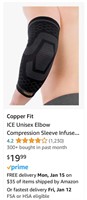 Copper Fit ICE Unisex Elbow Compression Sleeve