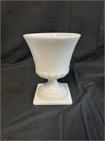Vintage White Glass Vase