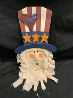 Uncle Sam With Rag Beard Wall Hanging
