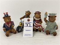 Set of 4 Patriotic Bear Sitters
