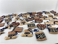 Patriotic Wood Ornaments