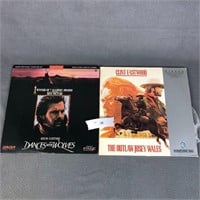 Selection of Laserdiscs Costner and Eastwood
