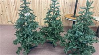 3 Artificial Christmas Trees. 5.5ft. tall