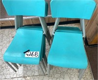 Set of 12 Plastic Stacking Chairs.  NO SHIPPING