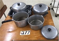 4 Everwear Pots and Pans and Roasting Dish