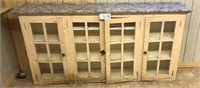 Cabinet 76" L x 14" D x 38" H.  NO SHIPPING