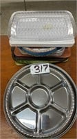 Large Quantity of Serving Trays (Plastic and