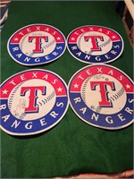 Texas Rangers Autograph Felt Signs Lot